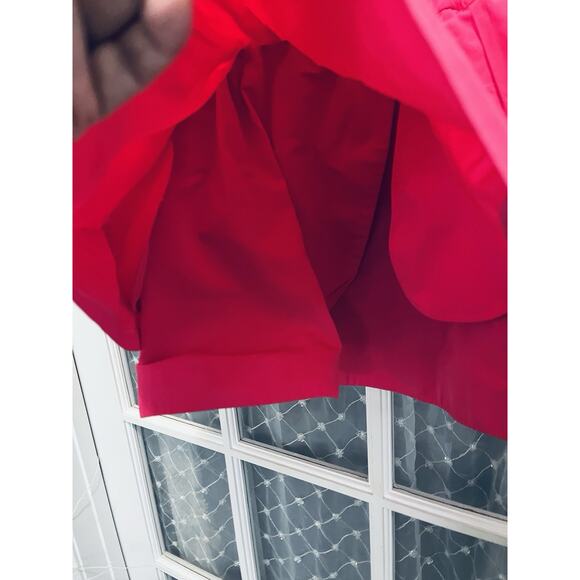 Suno Women’s Size 2 Mini Skirt Paper bag Poplin Layered Fushia Pink Doll Party - Picture 3 of 7